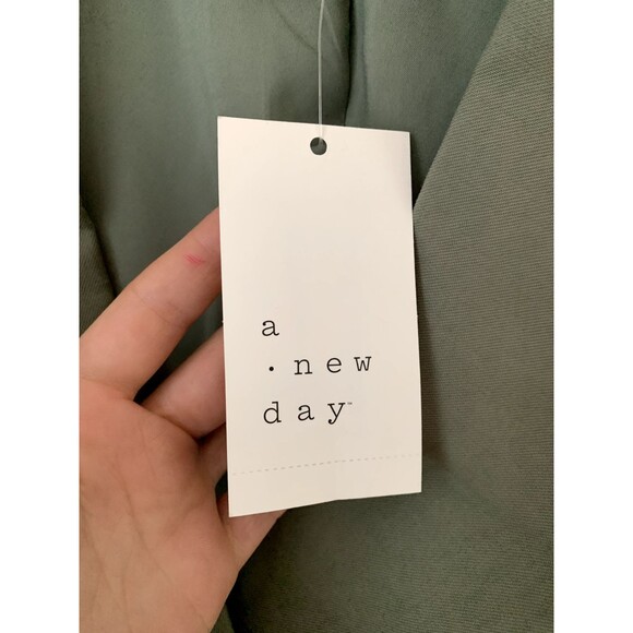 NWT A New Day Women's Double Breasted Blazer Jacket Mid Length Sage Green- Sz L - Picture 7 of 9